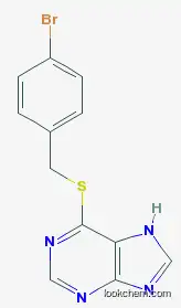 Molecular Structure of 51463-18-4 (6-[(4-bromophenyl)methylsulfanyl]-7H-purine)